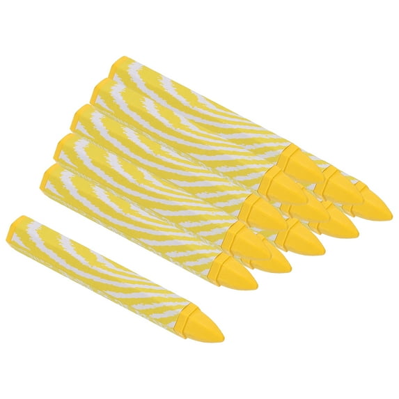 Uxcell Lumber Marking Crayons, 12 Pack 4.1"x0.6" Hex Wax Tire Marker Drawing Crayons Yellow