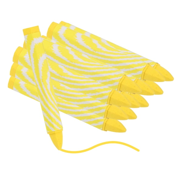 Uxcell Lumber Marking Crayons, 12 Pcs Yellow Hex Wax Tire Marker, 4.1" x 0.59" Hex Waterproof Drawing Crayons Furniture Marker for Wood, Glass, Cartons, Cloth, Stone, Ceramics