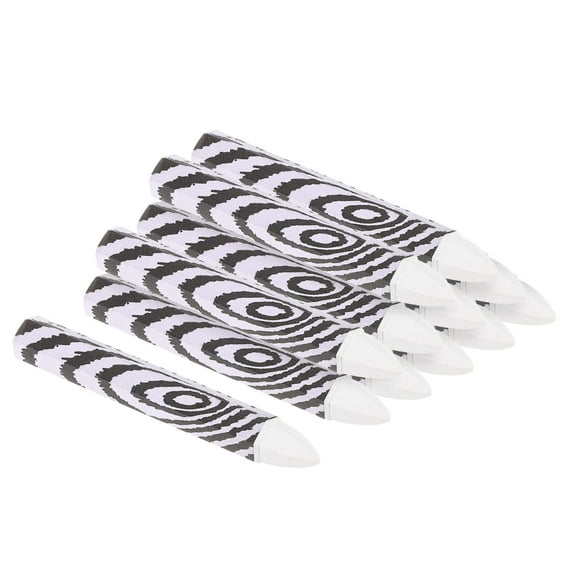 Uxcell Lumber Marking Crayons, 24 Pack 4"x0.55" Hex Wax Tire Marker Drawing Crayons White