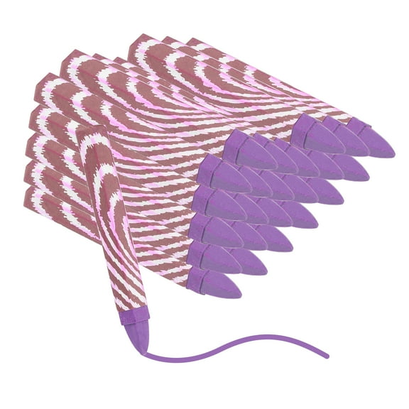 Uxcell Lumber Marking Crayons, 24 Pcs Purple Hex Wax Tire Marker, 4.1" x 0.59" Hex Waterproof Drawing Crayons Furniture Marker for Wood, Glass, Cartons, Cloth, Stone, Ceramics