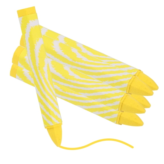 Uxcell Lumber Marking Crayons, 6 Pcs Yellow Hex Wax Tire Marker, 4.1" x 0.59" Hex Waterproof Drawing Crayons Furniture Marker for Wood, Glass, Cartons, Cloth, Stone, Ceramics