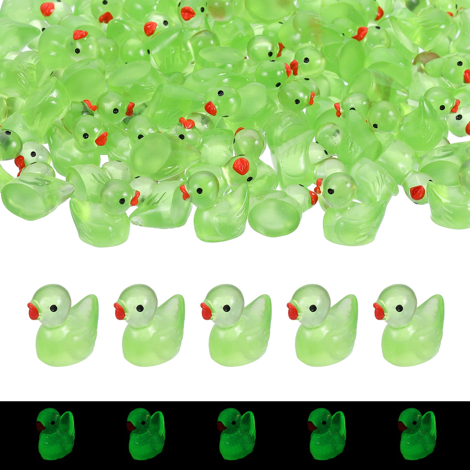 Luminous Mini Resin Ducks, Cute Glow in the Dark Tiny Ducks to Hide ...