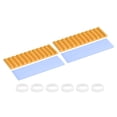 thumbnail image 1 of Uxcell M.2 2280 Nvme SSD Heatsink, Radiator Cooler Aluminum Heat Sink Cooling Fin with Thermal Pad/Tape/Rubber Ring Gold 70x22x3mm 2, 1 of 7