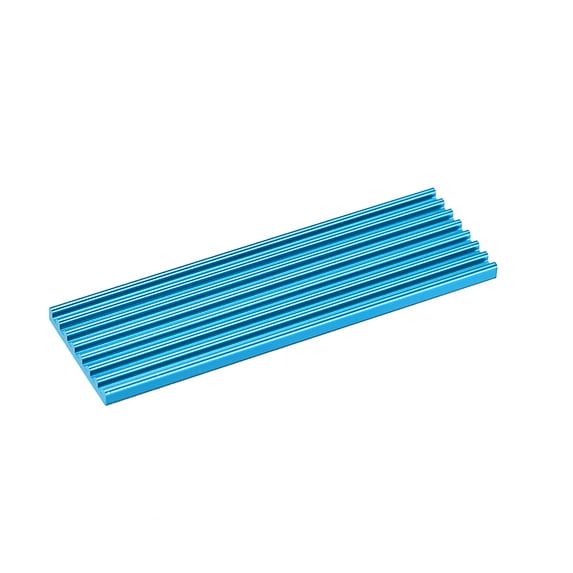 Uxcell M.2 Aluminum Heatsink 70 x 22 x 3mm E-Shape Blue for 2280 SSD