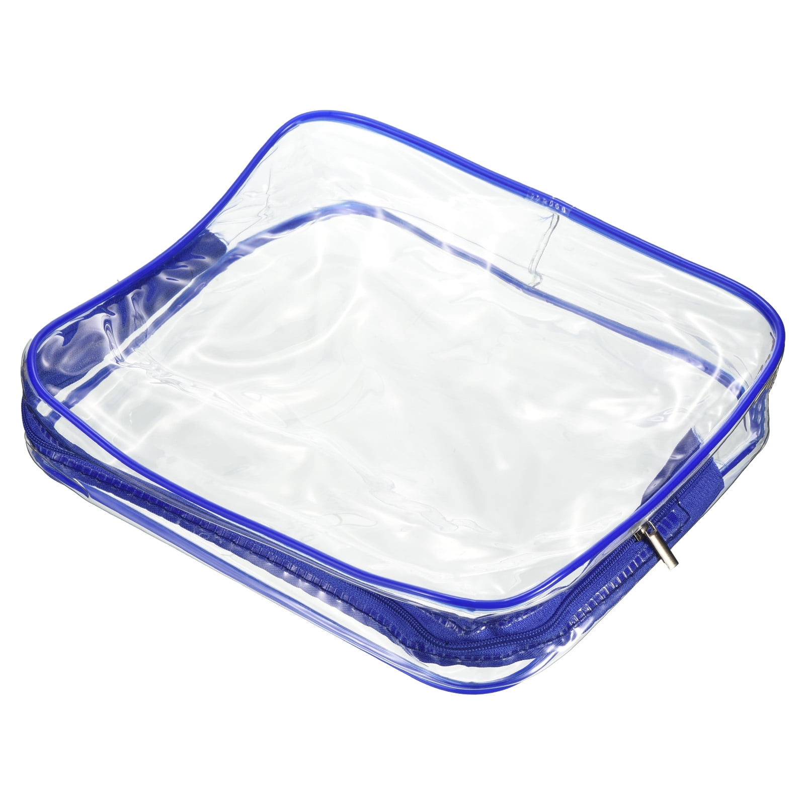 Uxcell M Size Clear PVC Toiletry Bag Makeup Cosmetic Pouch with Zipper
