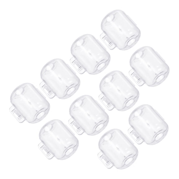 Uxcell M Size Squid Jig Hook Protector Case Fishing Hook Covers, Clear 50 Pack