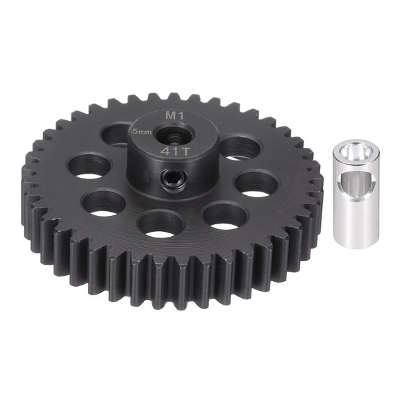 Uxcell M1 41T Pinion Gear Set with Adapter Shaft, 1 11/16" x 1 11/16" Motor Gears