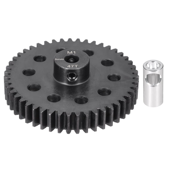 Uxcell M1 47T Pinion Gear Set with Adapter Shaft, 1 15/16" x 1 15/16" Motor Gears