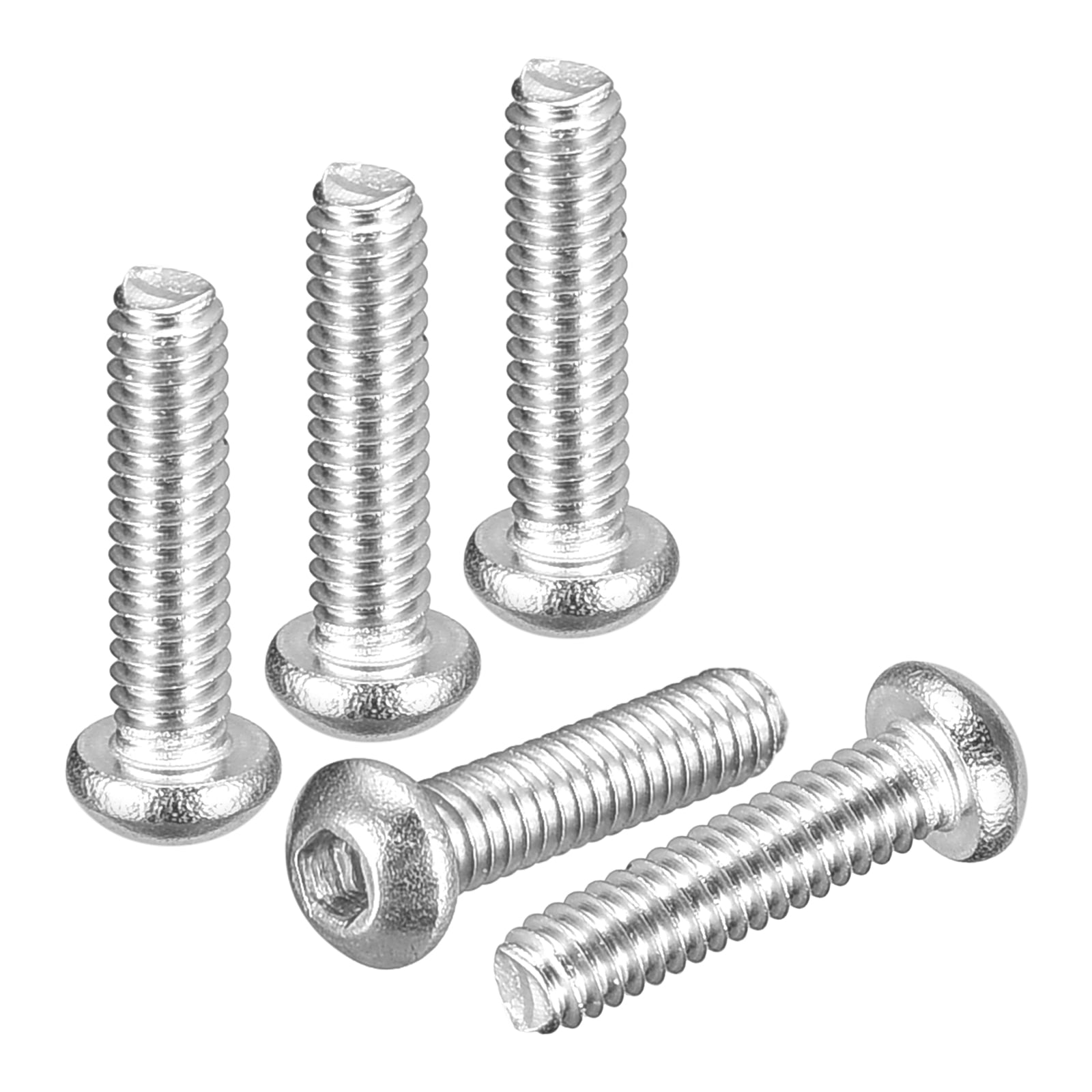 Uxcell #8-32x1/2" Button Head Socket Cap Screws - 30Pack - Good