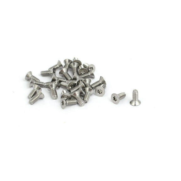 Uxcell M1.6x4mm 304 Stainless Steel Flat Head T4 Drive Torx Screws Fasteners (30-pack)