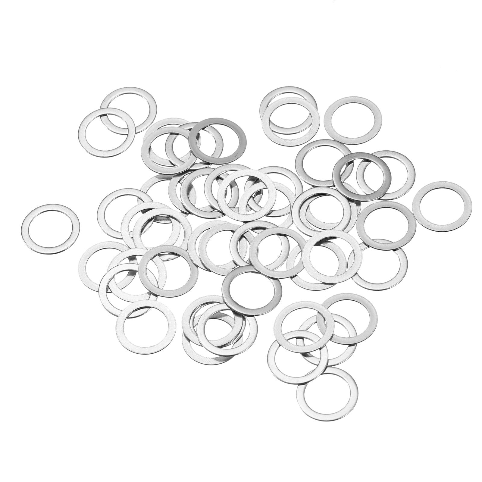Uxcell M10 304 Stainless Steel Flat Washers, 10x16x0.5mm Ultra Thin Flat  Spacers for Screw Bolt, 50 Pack