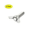 thumbnail image 1 of Uxcell M10 304 Stainless Steel Wing Bolt Butterfly Screw Metric (2-pack), 1 of 5