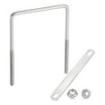 thumbnail image 1 of Uxcell M10 5-7/8 Inch Inner Wide Square U Bolts, 7-7/8 Inch Length 304 Stainless Steel U-Bolts with Flange Hexagon Nuts, Frame Plates for Trailer, Automotive, (150mm W x 200mm L), 1 of 6
