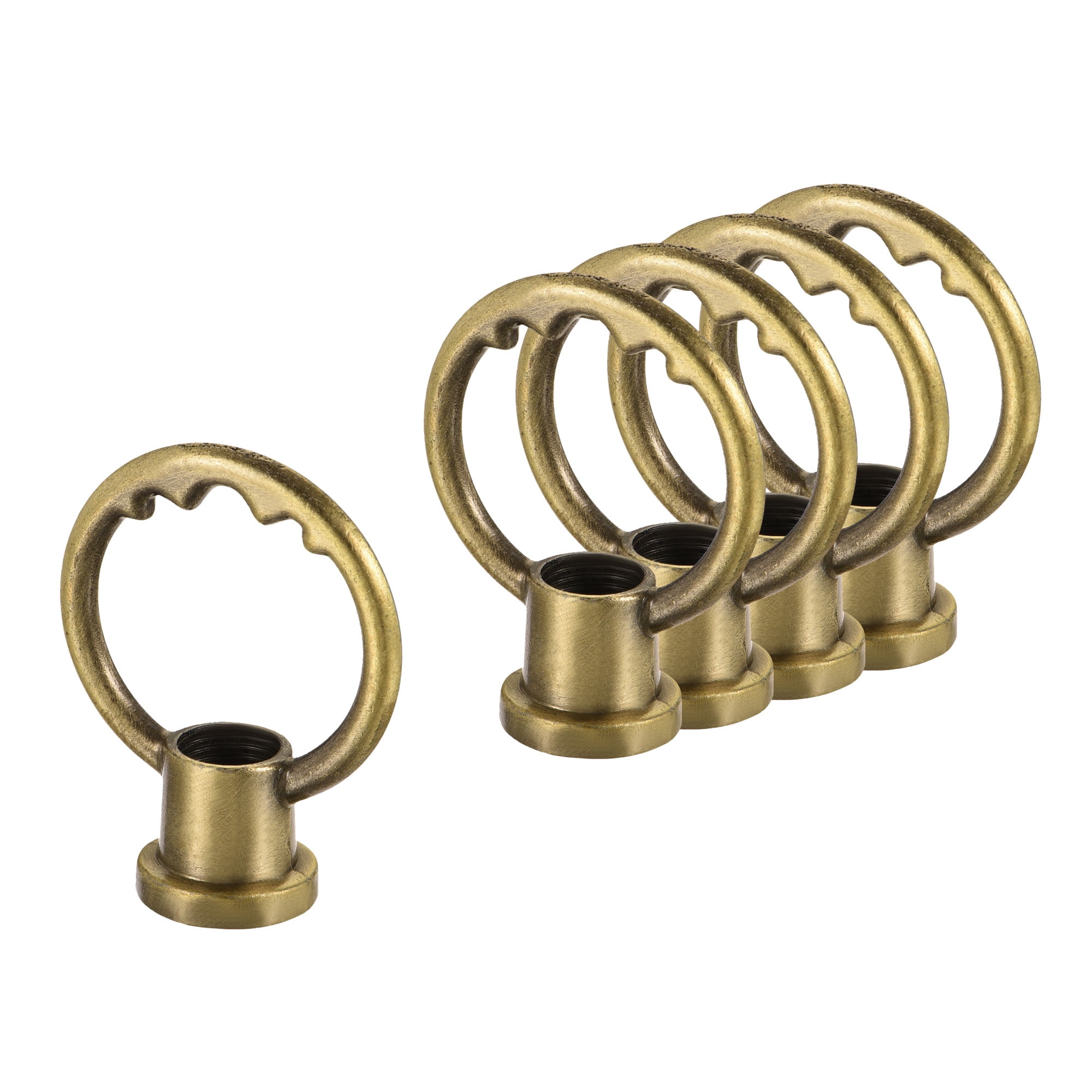 Uxcell M10 Female Thread Ring Shape Lamp Hanging Loop Bronze 5 Pack ...