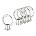 thumbnail image 1 of Uxcell M10 Female Thread Ring Shape Lamp Hanging Loop Silver Tone 5 Pack, 1 of 5