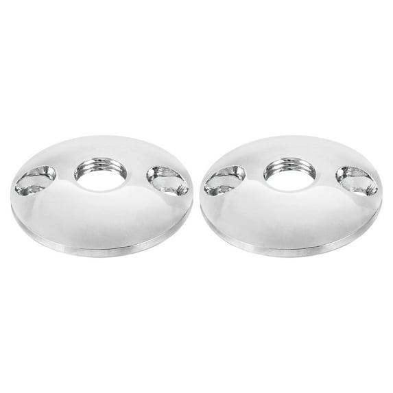 Uxcell M10 Gooseneck Flange Mount Female Thread Base Table Mounting Silver 2 Pack