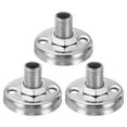 thumbnail image 1 of Uxcell M10 Gooseneck Flange Mount Female Thread Nut Screw Round Base Desk Table Mounting 3 Pack, 1 of 5