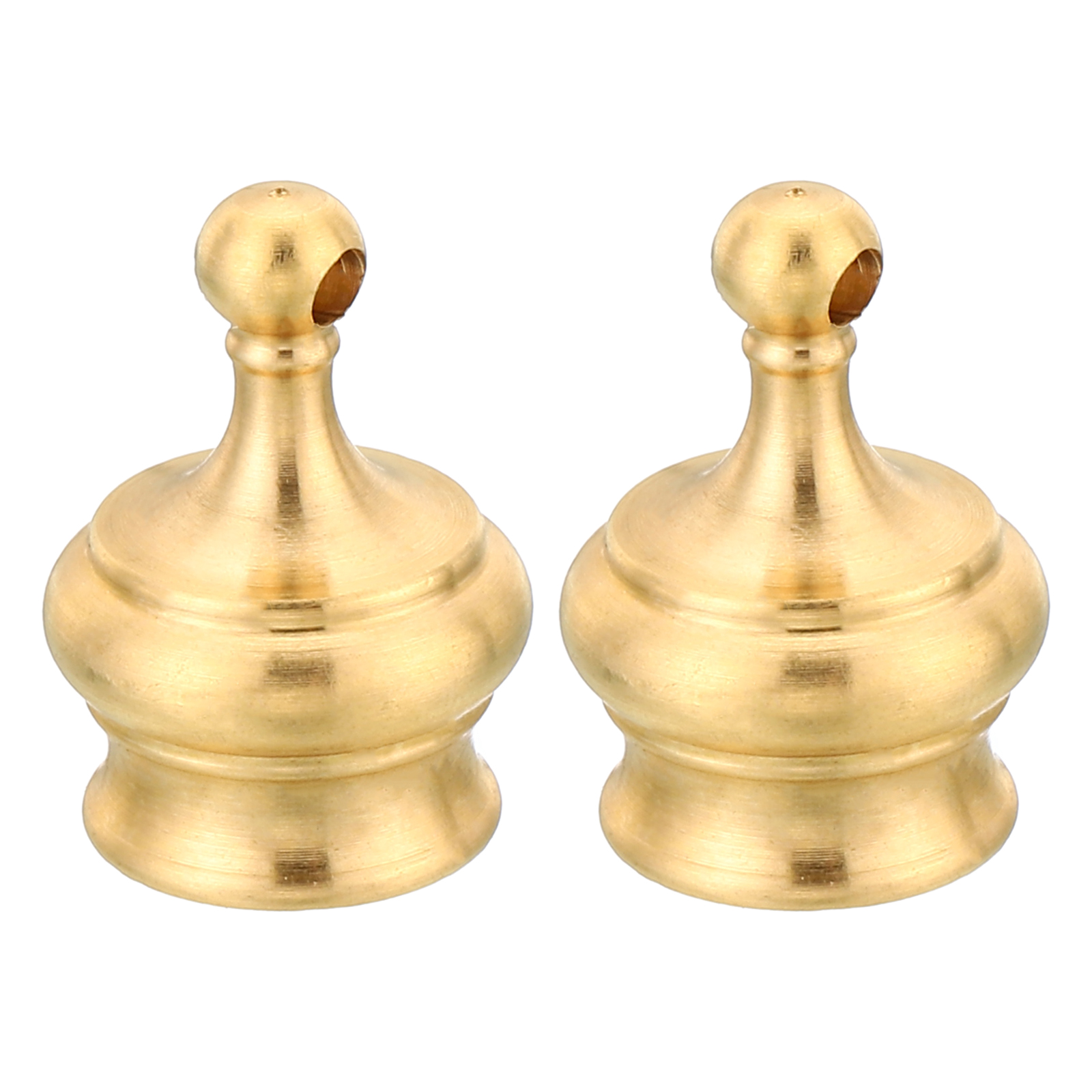 Uxcell M10 Lamp Finial Cap Knob Brass Lamp Shade Harp Top Screw Caps