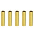 thumbnail image 1 of Uxcell M10 Lamp Pipe 40mm Threaded Hollow Tube Adapter Brass Coupler Connector Pipe Fitting 5 Pack, 1 of 5