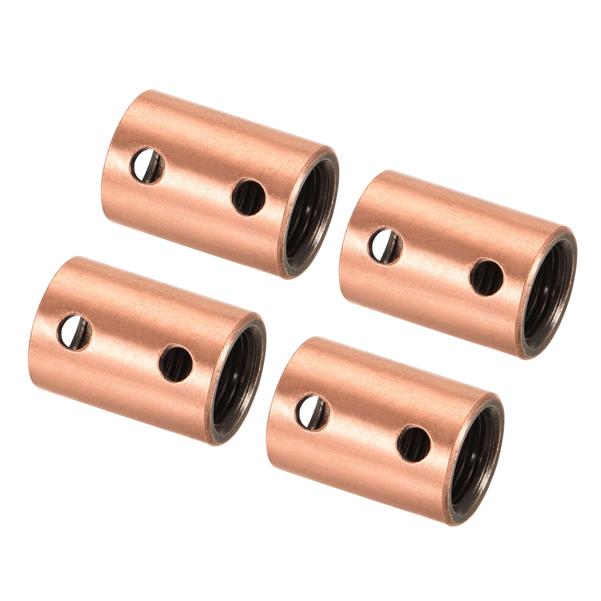 Uxcell M10 M4 Thread Sleeve Stud Pipe Connector Round Coupling Nut Red