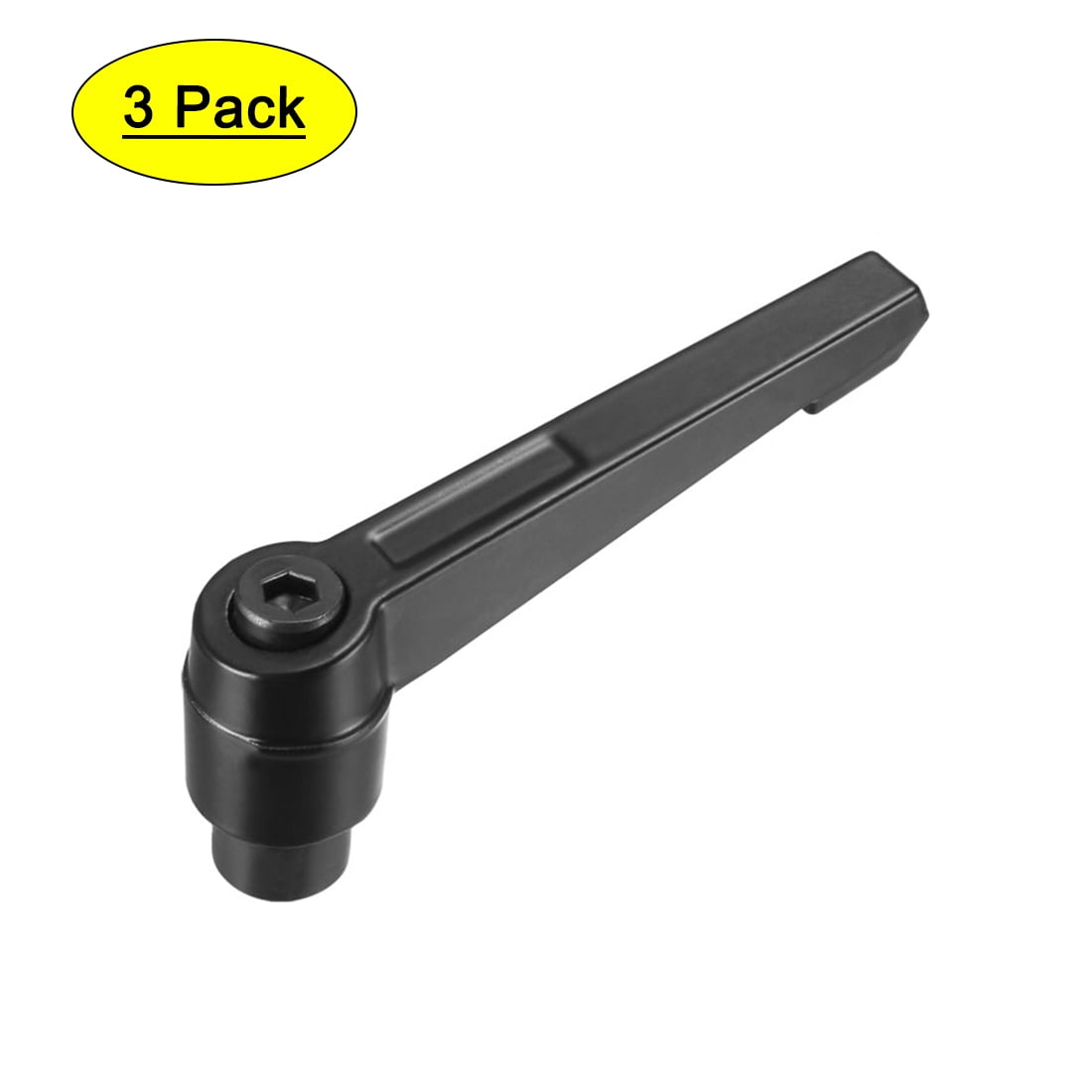 Uxcell M10 Metric Female Thread 93mm Lever Length Adjustable Clamping ...
