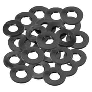Uxcell M10 Rubber Flat Washer 10mm ID 20mm OD 3mm Thick Sealing Spacer Gasket Ring,Black, 24 Pack