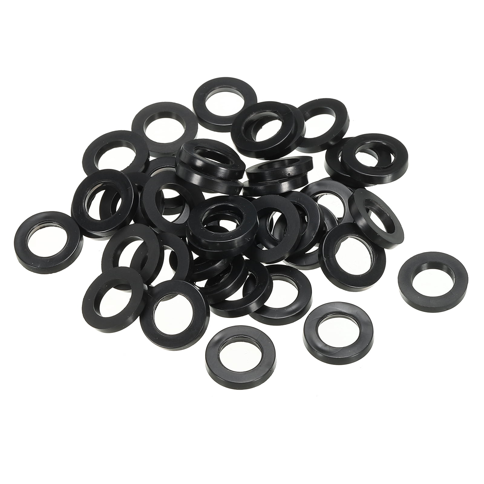 Uxcell Rubber Flat Washers - 19mm OD, 10mm ID, 3mm Thick (Pack Of 20) For Faucets & Plumbing