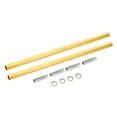 thumbnail image 1 of Uxcell M10 Thread 11.8" Coupling Nut with Pipe Hex Nut Threaded Extension Rod Kit Electrophoresis Gold 2 Set, 1 of 5