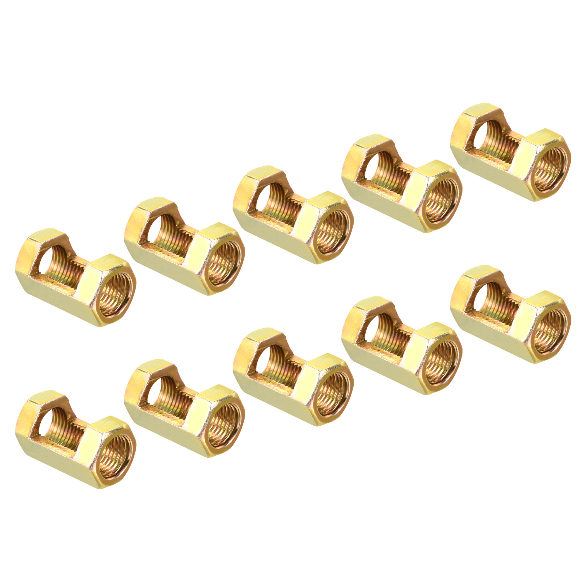 Uxcell M10 Thread 25mm Height Lamp Repair Parts Iron Hexagon Nut 10 ...