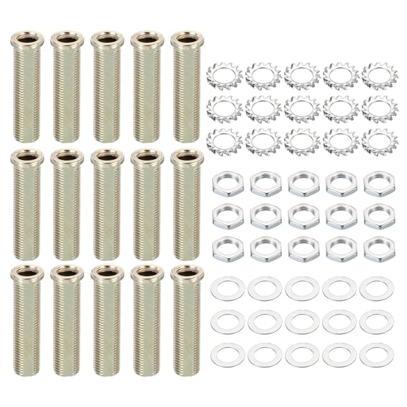 Uxcell M10 Thread 40mm Tall Round Hollow Screw Bolts Chandelier Bolt Lamp Fasteners 40 Pack