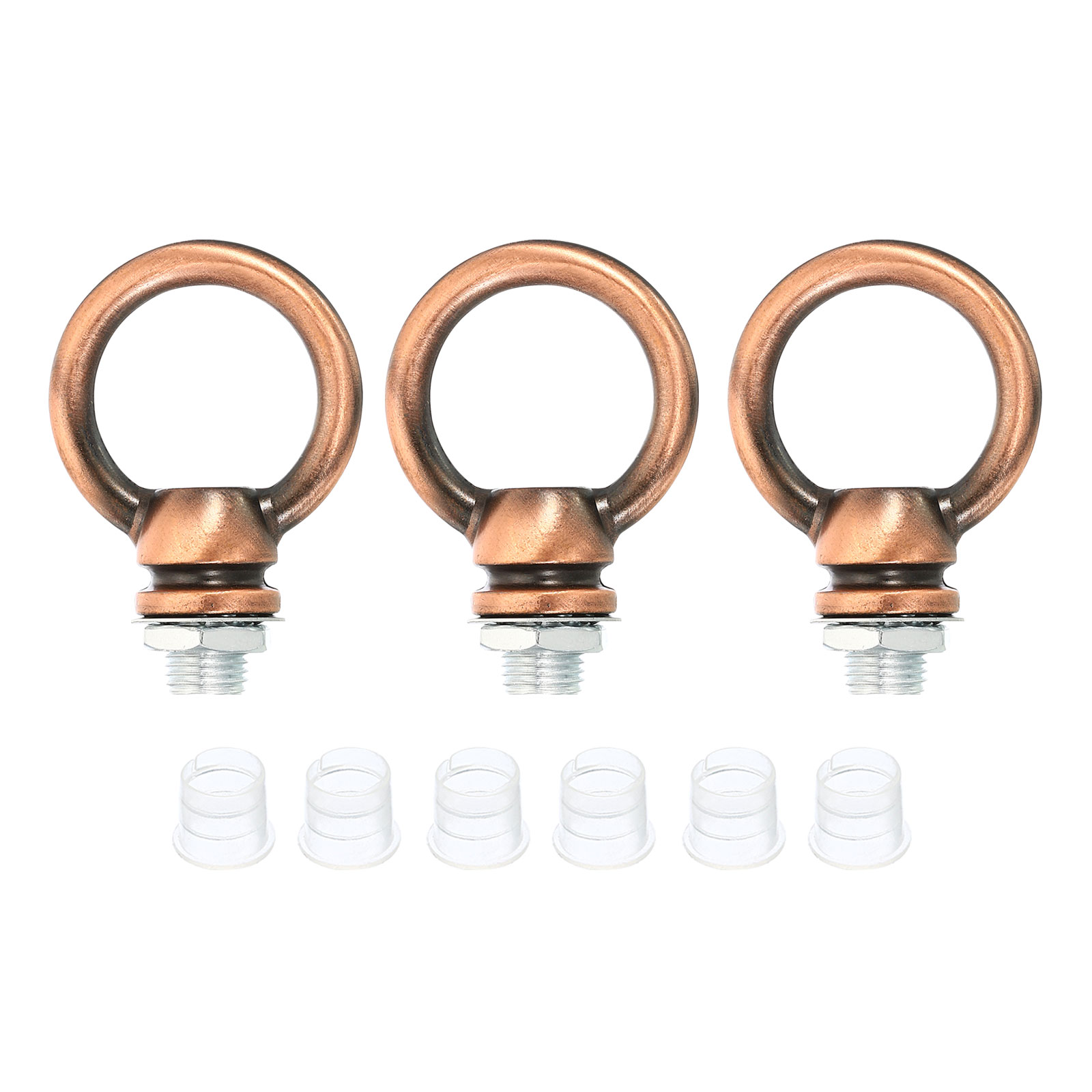 Uxcell M10 Thread Lifting Eye Nut Female Loop Holder Hook Ring 15kg ...