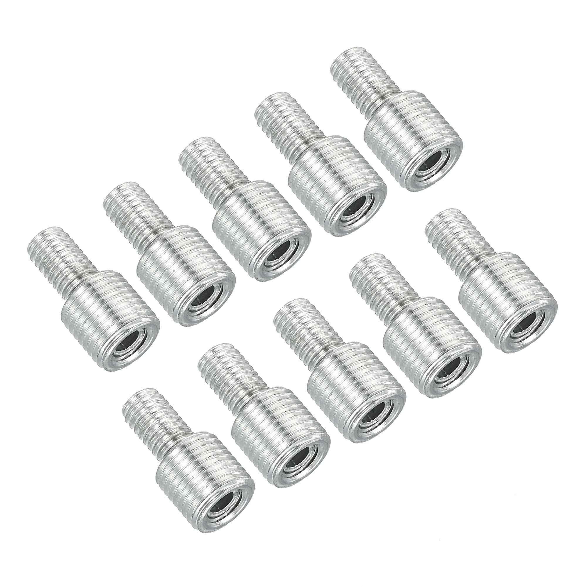 Uxcell M10 to M6 20mm Long Double Male Threaded Reducer Bolt Screw 