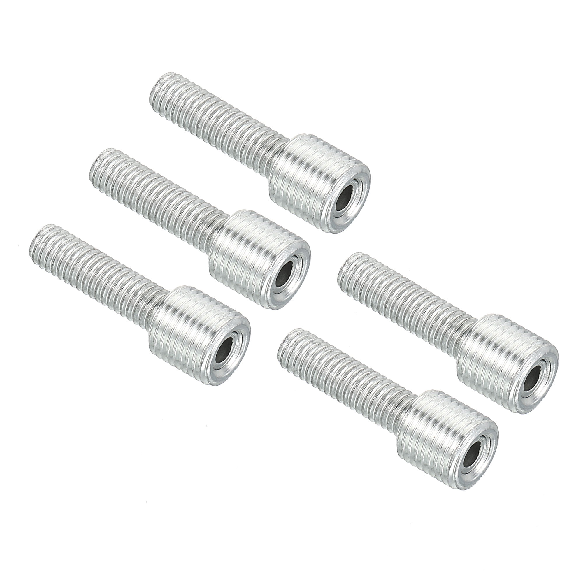 Uxcell M10 to M6 30mm Long Double Male Threaded Reducer Bolt Screw Fitting Adapter 5 Pack