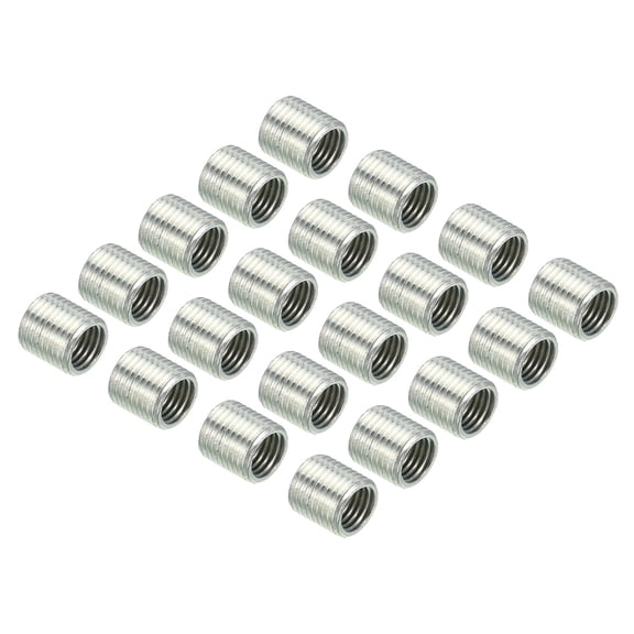 Uxcell M10 to M8 Thread Adapters Sleeve Reducing Nut 10mm Screw Pipe Threaded Tube Coupler Connector 20 Pack
