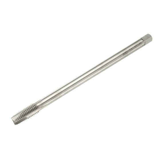 Uxcell M10 x 1.5 H2 Metric Spiral Point Thread Tap 150mm (6") Extra Long HSS Tapping Threading Tool