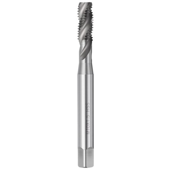 Uxcell M10 x 1.5 Spiral Flute Thread Tap - M2 High Speed Steel Right Hand Thread Tap Polished Finish Screw Thread Milling Machine Taps Threading Tapping