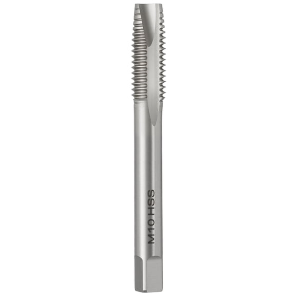 Uxcell M10 x 1.5 Spiral Point Tap - M2 High Speed Steel Metric Right Hand Thread Tap Polished Finish Screw Thread Milling Machine Taps Threading Tapping