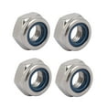 thumbnail image 1 of Uxcell M10 x 1.5mm Pitch Metric Thread 304 Stainless Steel Left Hand Lock Nuts (4-pack), 1 of 5