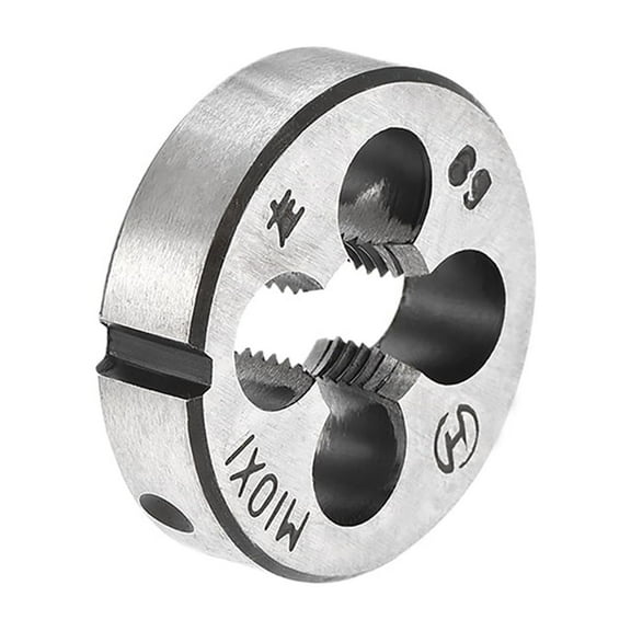 Uxcell M10 x 1 Metric Left Hand Alloy Tool Steel Machine Thread Round Threading Dies