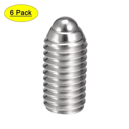 Uxcell M10 x 20mm 304 Stainless Steel Spring Hex Socket Ball Point Set Screws 6 Pack