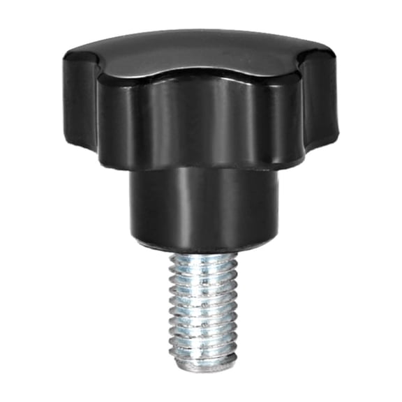 Uxcell M10 x 20mm Male Thread 38mm Head Star Knobs Zinc Plated Black 1 Pack