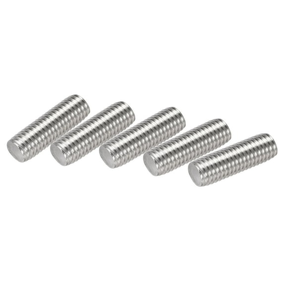 Uxcell M10 x 30mm Fully Threaded Rod 304 Stainless Steel Right Hand Threads 5 Pack