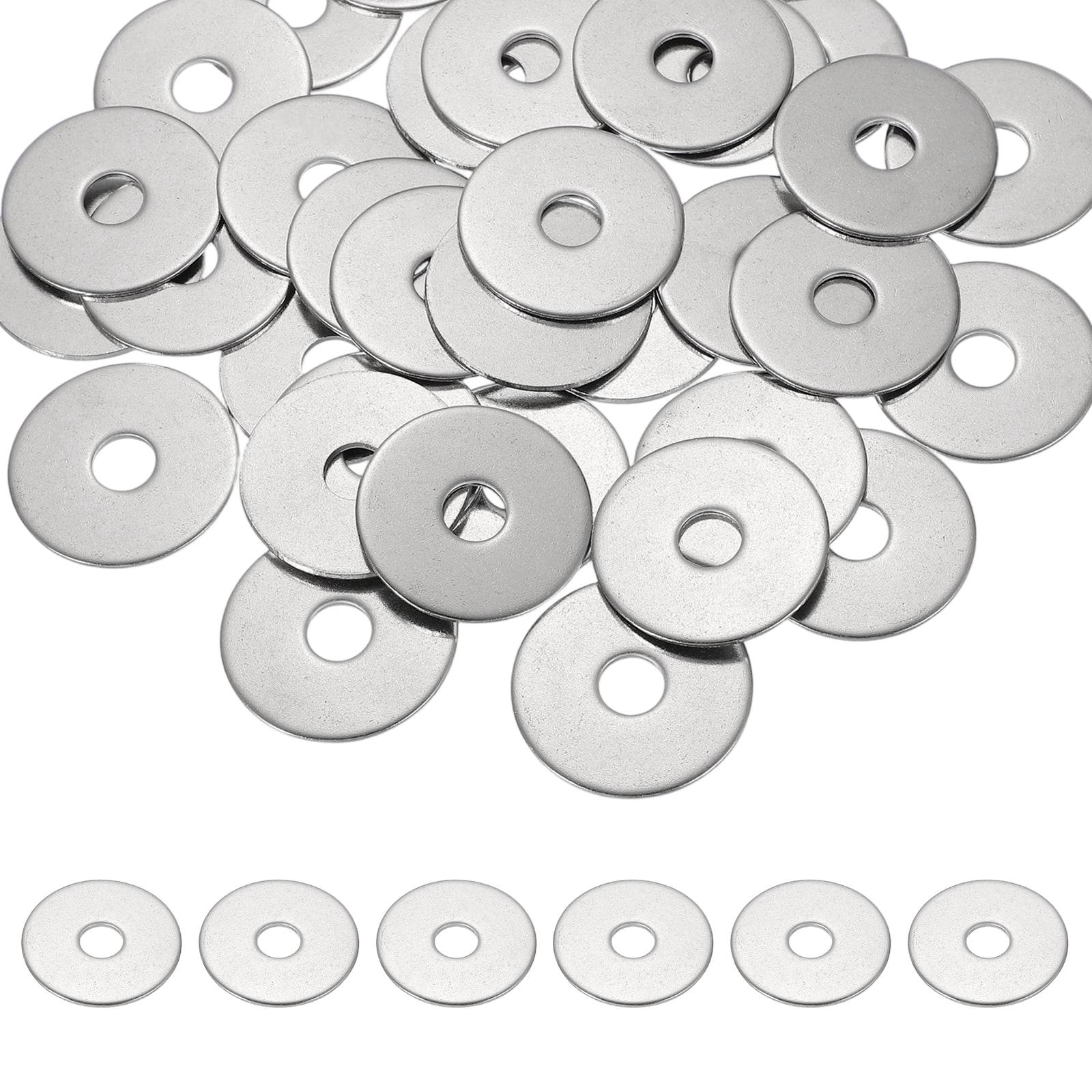 Uxcell M10 x 40mm Metal Screw Washers Set, 36Pcs 304 Stainless Steel Flat Washers