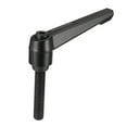 thumbnail image 1 of Uxcell M10 x 50mm Adjustable Clamping Lever Handle with Stud Black, 1 of 5