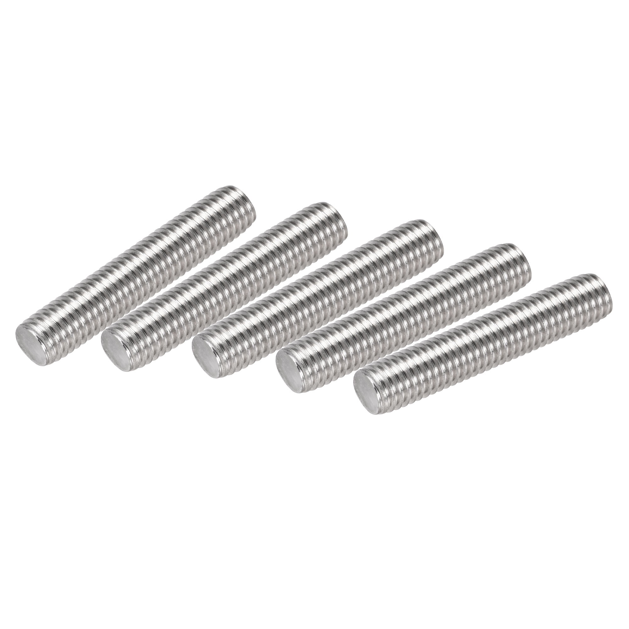 Uxcell M10 x 50mm Fully Threaded Rod 304 Stainless Steel Right Hand ...