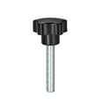 thumbnail image 1 of Uxcell M10 x 60mm Male Thread 38mm Head Star Knobs Zinc Plated Black 1 Pack, 1 of 5