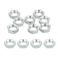 thumbnail image 1 of Uxcell M10x1.25x5mm Steel Hex Nuts, 12Pcs Metric Thread Carbon Steel Zinc Plated Finished Hardware Metal Screw Nuts Fasteners for Machinery Manufacturing, Industrial Use, 14mm Width, 1 of 7