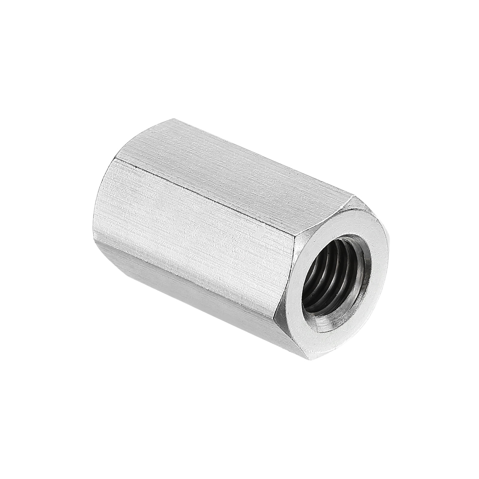 Uxcell M10x1.5 Pitch 304 Stainless Steel Hex Coupling Nuts, 30mm / 1.18 ...