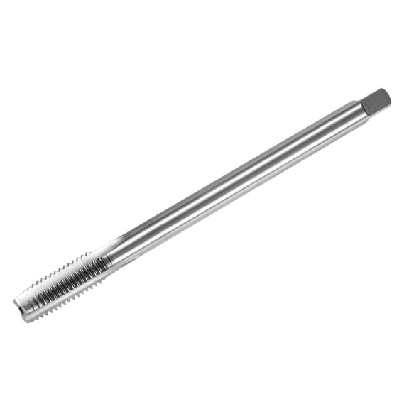 Uxcell M10x1.5mm Metric Thread Tap, High Speed Steel 130mm Length Straight Flute Right Hand Thread Screw Tapping Tool