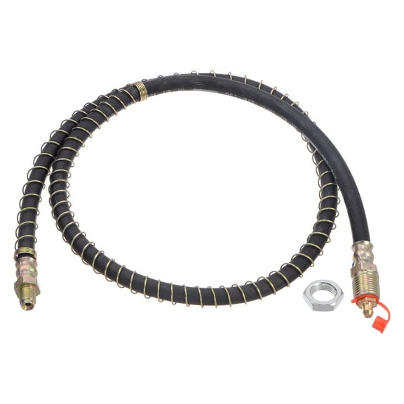 Uxcell M10x1 Thread 39.37" Length Flexible Extension Grease Hose with Fixing Hex Screw Nut for Grease Gun Lubrication